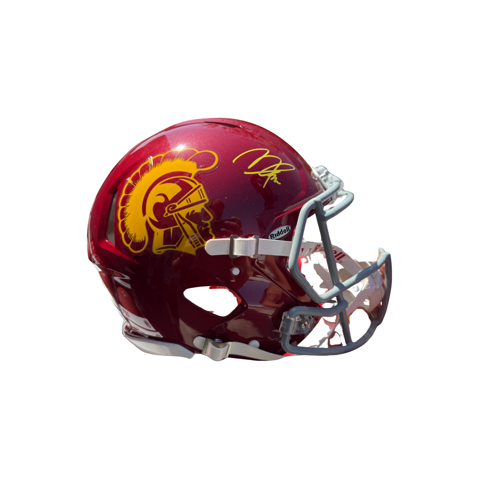 Makai Lemon Autographed Maroon USC Authentic Football Helmet Makai Lemon Autographed Maroon USC Authentic Football Helmet