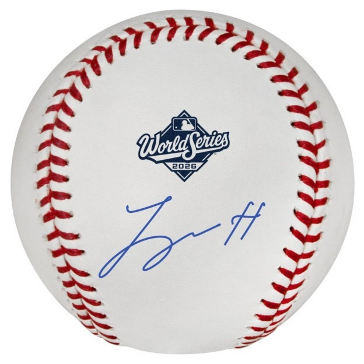 Logan Henderson Milwaukee Brewers Autographed 2026 World Series Logo Baseball
