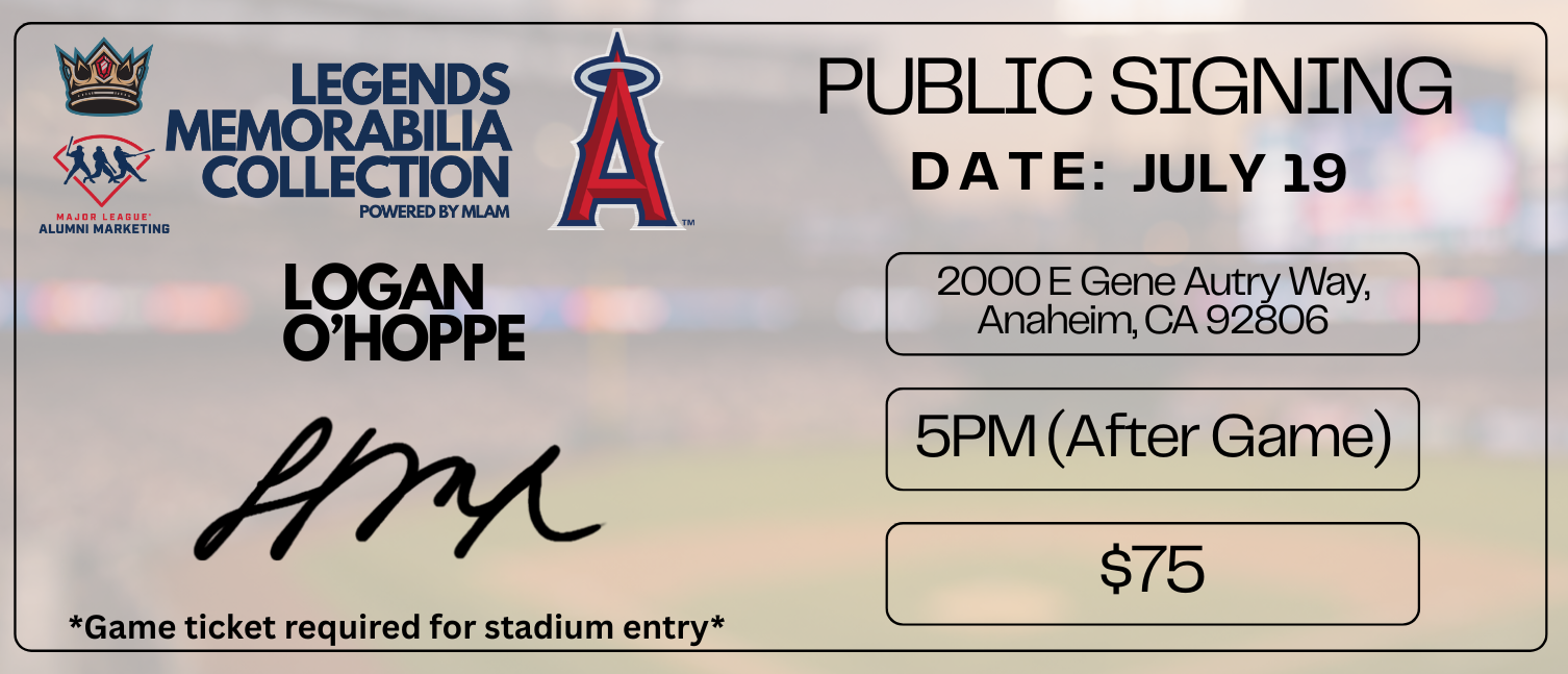 Logan O'Hoppe Public Signing Ticket