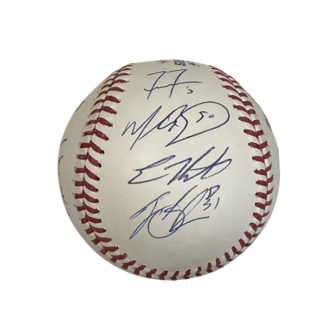 Los Angeles Dodgers 2025 WS Team Autographed World Series Logo Baseball - LE /50
