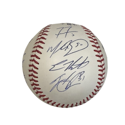Los Angeles Dodgers 2025 WS Team Autographed World Series Logo Baseball - LE /50
