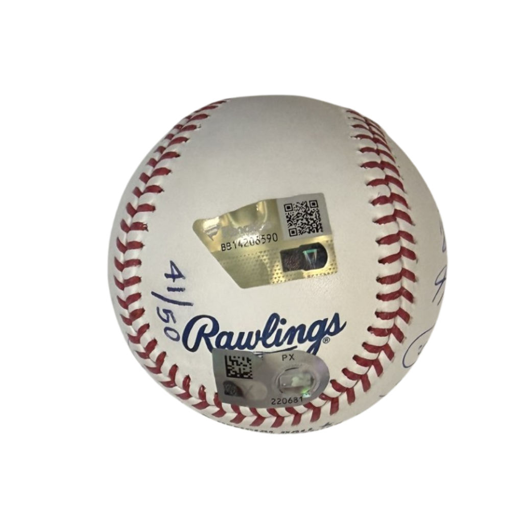 Los Angeles Dodgers 2025 WS Team Autographed World Series Logo Baseball - LE /50