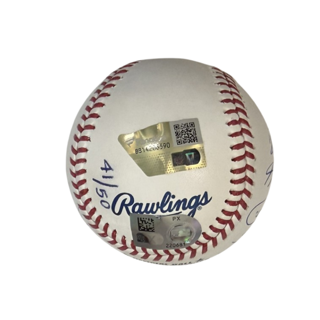 Los Angeles Dodgers 2025 WS Team Autographed World Series Logo Baseball - LE /50