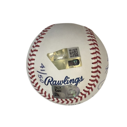 Los Angeles Dodgers 2025 WS Team Autographed World Series Logo Baseball - LE /50