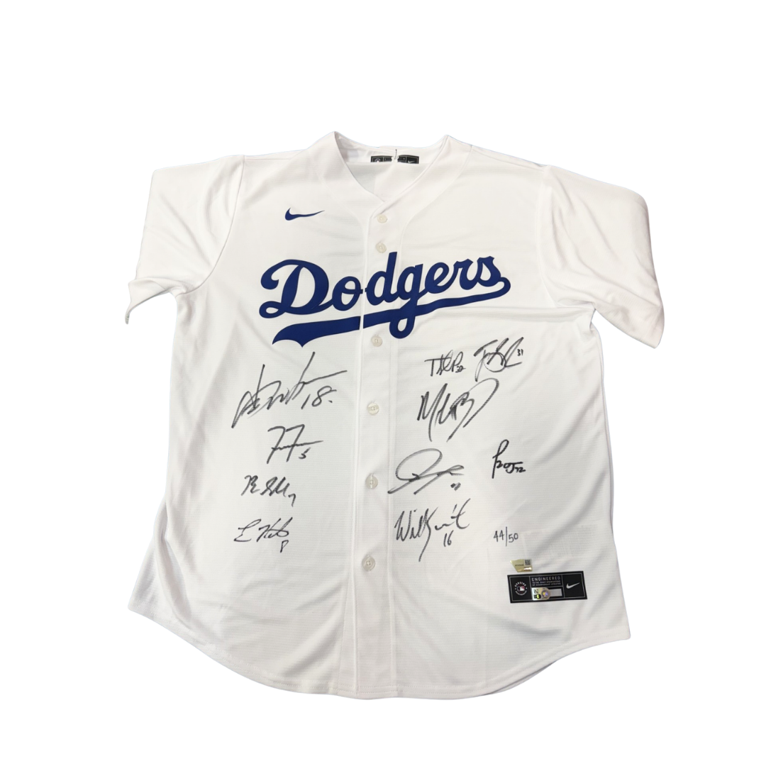 Los Angeles Dodgers 2025 Team Signed Replica Jersey LE /50