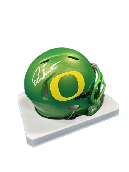 Dan Fouts Autographed Alternate Green Oregon Ducks Mini Helmet – Legends Memorabilia Collection