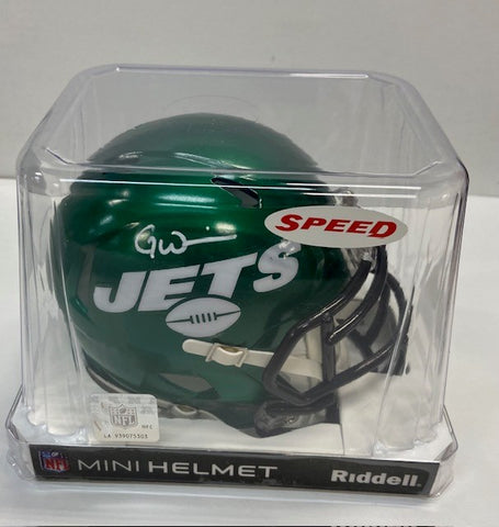 Garrett Wilson Autographed New York Jets Green Mini Helmet