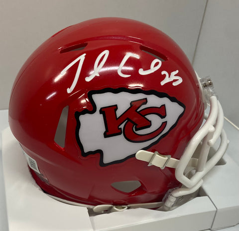 Jamaal Charles Autographed Chiefs Mini Football Helmet