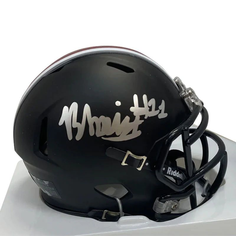 Brandon Inniss Autographed Ohio State Black Mini Football Helmet (Silv – Legends Memorabilia Collection