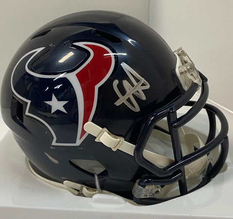 Will Anderson Jr. Autographed Houston Texans Riddell Speed Mini Football Helmet