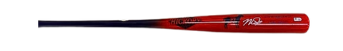 Mike Trout Autographed Red Custom Old Hickory GOAT Bat