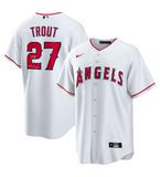 Mike Trout Autographed "14,16,19 AL MVP" Angels White Replica Jersey