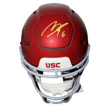 Makai Lemon Autographed Maroon USC Authentic Speed-Flex Football Helmet