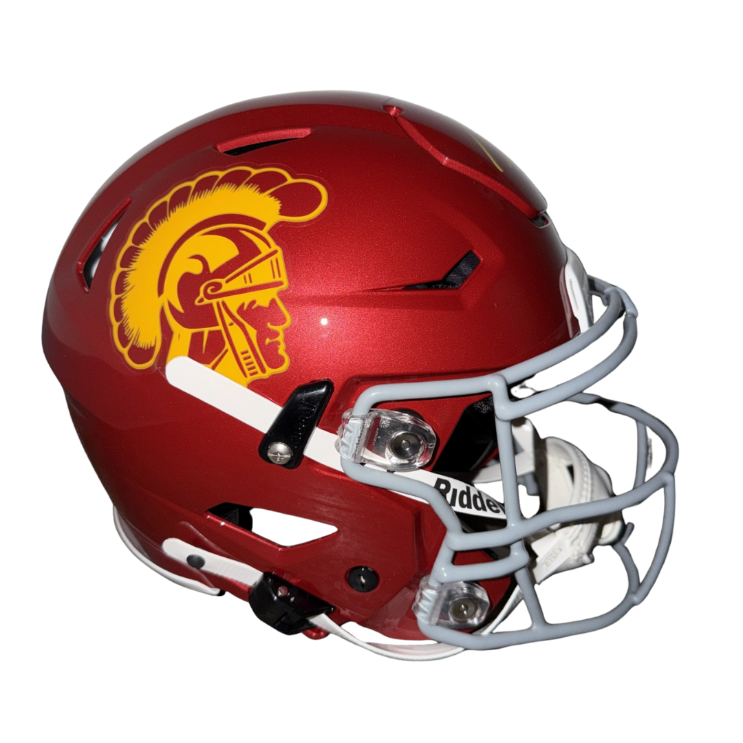 Makai Lemon Autographed Maroon USC Authentic Speed-Flex Football Helmet