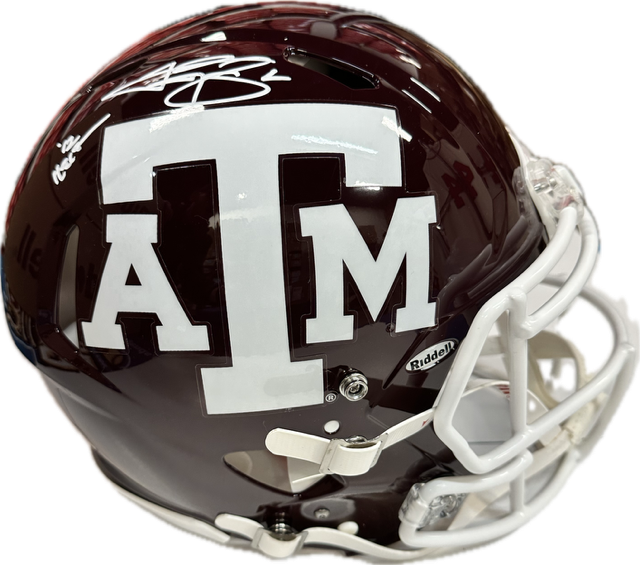 authentic texas a&m football helmet Johnny Manziel Autographed "12 Heisman" Texas A&M Authentic Maroon Football Helmet