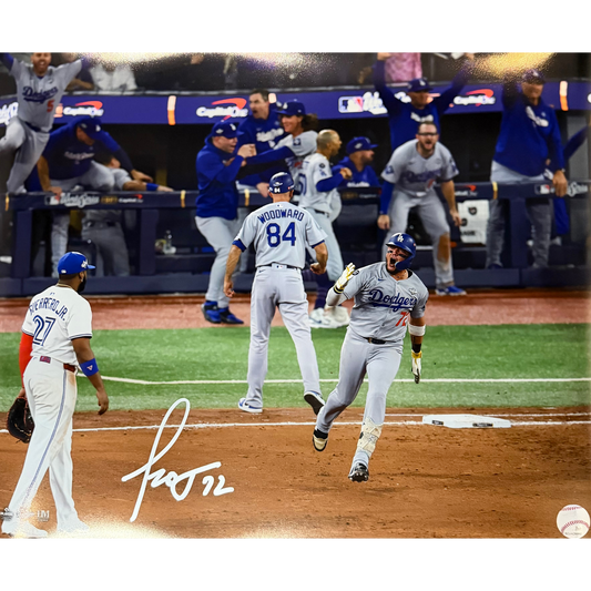 Miguel Rojas Autographed World Series Game 7 Homerun Celebration 16x20