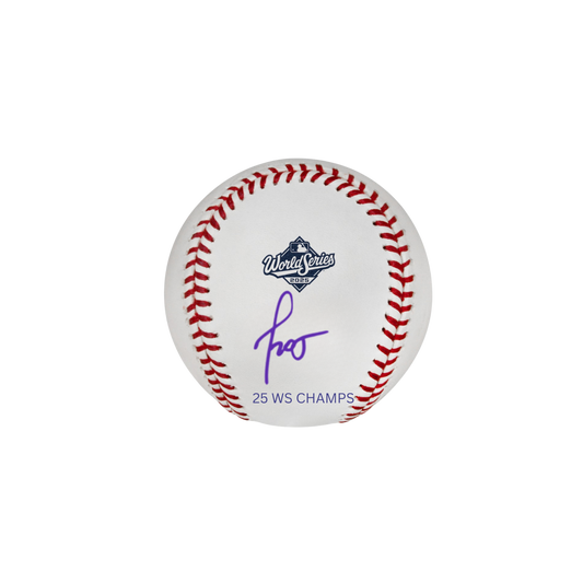 Miguel Rojas Autographed "25 WS CHAMPS" 2025 World Series Logo Baseball - (PRESALE)