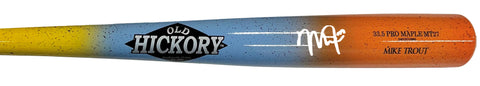 Mike Trout Autographed Fish Speckle Game Model Bat