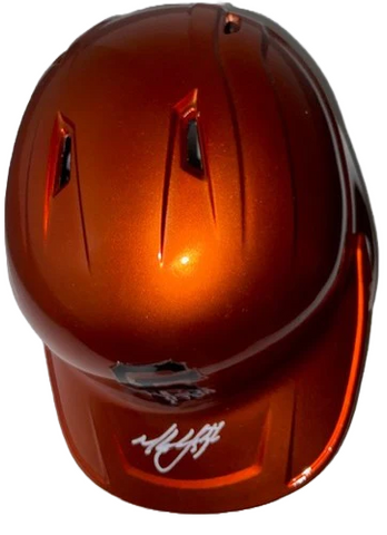 Mike Yastrzemski Autographed Giants Alternate Orange Batting Helmet