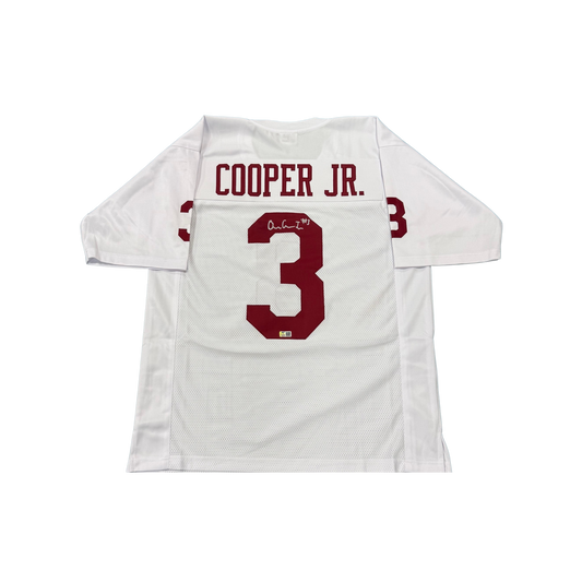 Omar Cooper Jr. Autographed White Custom Jersey