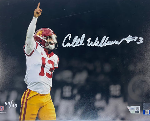 Caleb Williams Autographed USC Spotlight 11x14 - Limited Edition