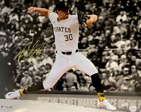 Paul Skenes Autographed Pirates Spotlight 16x20