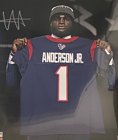 Will Anderson Jr. Autographed Houston Texans 16x20 - 2023 NFL Draft Spotlight