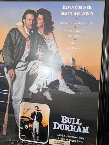 Bull Durham - Kevin Costner Signed Framed Photo - Player's Closet Project