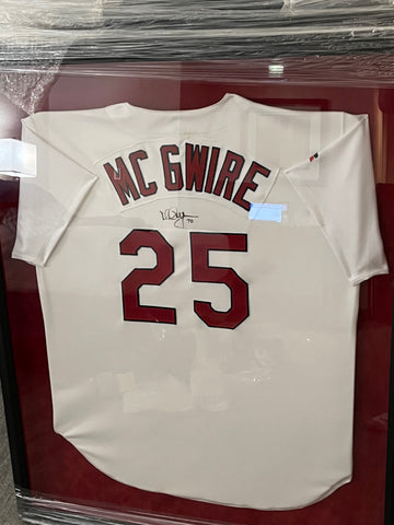 Mark McGwire Framed Autographed Jersey - Player's Closet Project
