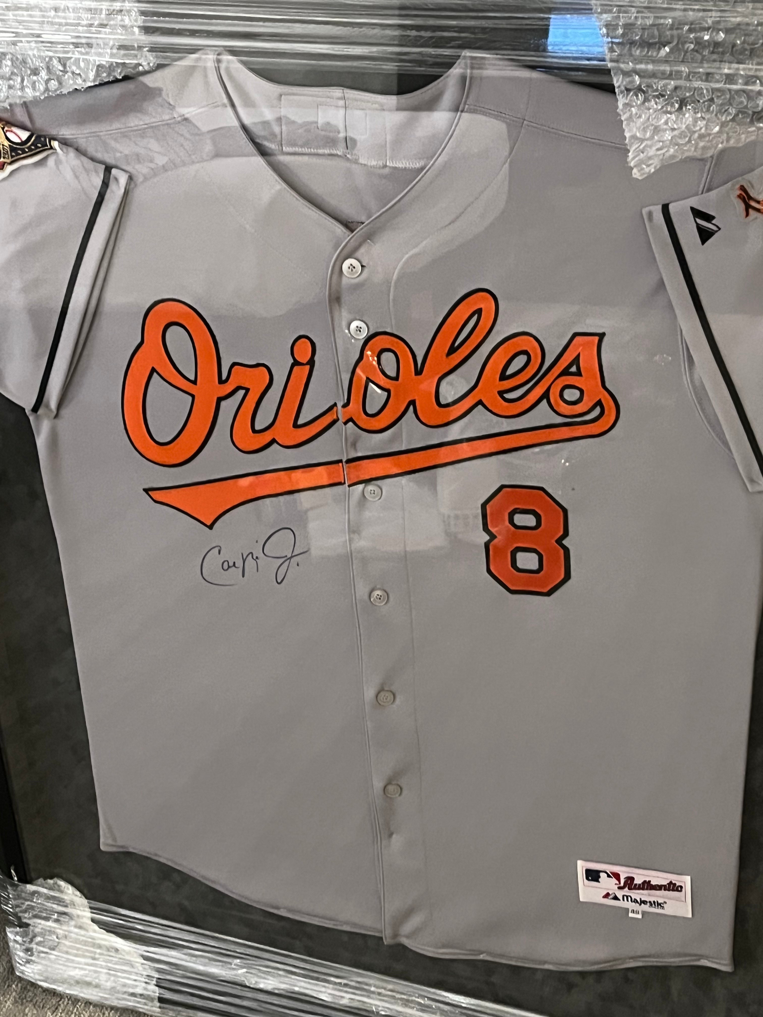 Cal Ripken Jr. Autographed Framed Orioles Jersey - The Stadium Studio