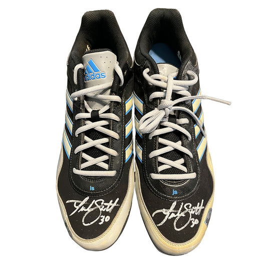 Luke Scott Autographed Adidas Cleats - Player's Closet Project