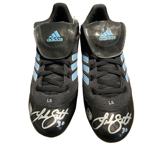 Luke Scott Autographed Adidas Cleats - Player's Closet Project