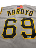 Bronson Arroyo Autographed Authentic Pirates Jersey - Player's Closet Project