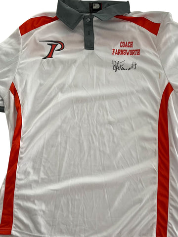 Kyle Farnsworth Orlando Phantoms Autographed White Polo - Player's Closet Project