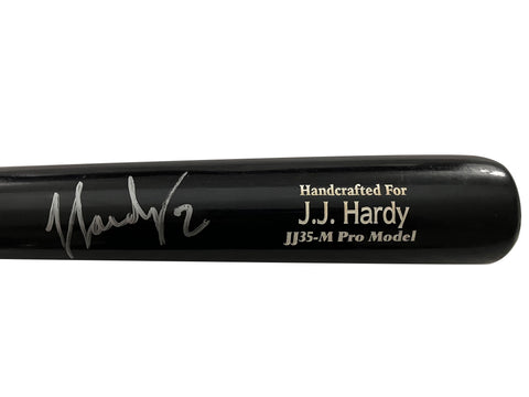 J.J. Hardy Autographed Bat - Player's Closet Project