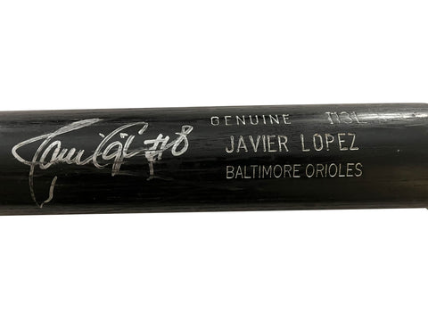 Javy Lopez Autographed Bat - Game Used