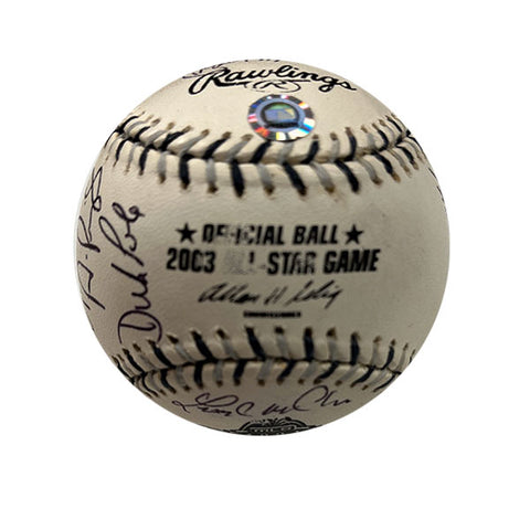 2003 ASG NL Team Signed Baseball - Player's Closet Project