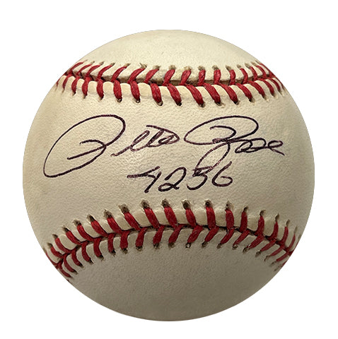 Pete Rose "4256" Autographed Baseball - Player's Closet Project