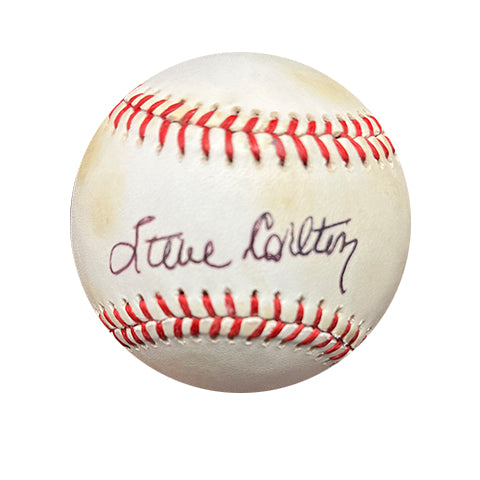Steve Carlton Name Only Autographed Baseball - Player's Closet Project