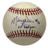 Maury Wills "LA Dodgers #31" Autographed Baseball - Player's Closet Project