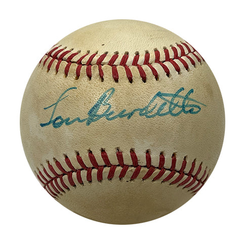 Lou Burdette Autographed Baseball - Player's Closet Project