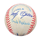Warren Spahn, Gaylord Perry, Steve Carlton, Don Sutton, Nolan Ryan, Tom Seaver, Early Winn, and Phil Niekro Autographed Baseball - Player's Closet Project