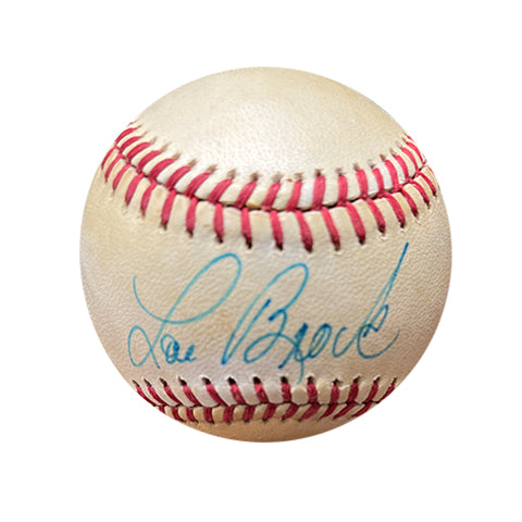 Lou Brock Autographed MLB Baseball – Palm Beach Autographs LLC