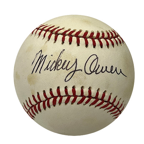 Mickey Owen Autographed Baseball - Player's Closet Project