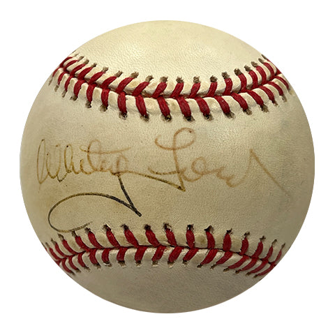 Whitey Ford Autographed Baseball - Player's Closet Project