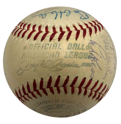 1960 Cleveland Indians Team Autographed Baseball - Player's Closet Project