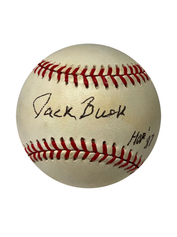 Jack Buck Autographed Baseball - Player's Closet Project