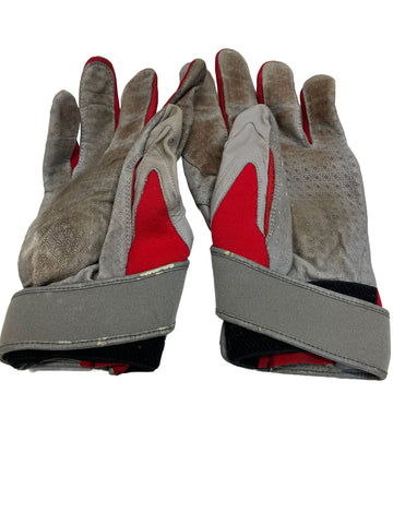 Ryan Howard Game Used Adidas Red/Gray TS Batting Gloves - Player's Closet Project