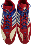 Ryan Howard Autographed Adidas Red/White/ Blue Cleats - Player's Closet Project