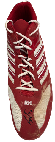 Ryan Howard Autographed Adidas Red/White Left Cleat - Player's Closet Project